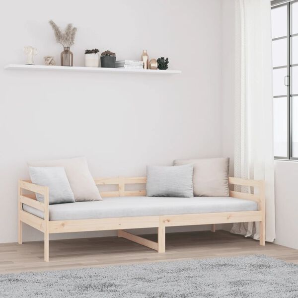 vidaXL Dormeuse senza Materasso 80x200 cm in Legno Massello di Pino