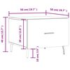 vidaXL Tavolino da Salotto Rovere Marrone 50x50x40cm Legno Multistrato