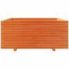 vidaXL Fioriera Giardino Marrone Cera 110x110x49,5 Legno Massello Pino