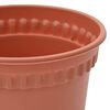 vidaXL Vaso Rotondo per Fiori 24 pcs Rosso Mattone &Oslash; 17 x 14 cm