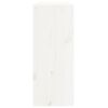 vidaXL Portabottiglie Bianco 62x25x62 cm in Legno Massello di Pino