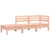 vidaXL Divano da Giardino Cuscini e Poggiapiedi Legno Massello Douglas