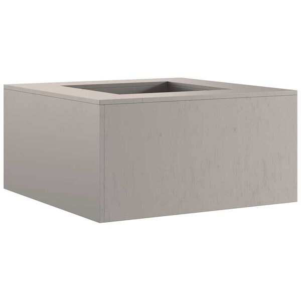 vidaXL Focolare Marrone 80 x 80 x 40 cm acciaio corten