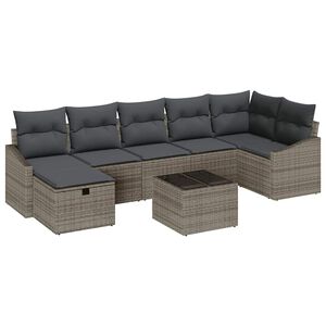 vidaXL Set di divani 8 pz polyrattan