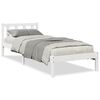 vidaXL Letto Extra Lungo senza Materasso Bianco 80x220 cm in Pino