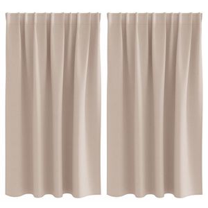 vidaXL Tende Blackout con Anelli 2 pcs Talpa 140 x 140 cm Poliestere