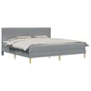 vidaXL Struttura del letto 200 x 200 cm Grigio chiaro