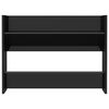 vidaXL Scarpiera a Muro Nero Lucido 80x18x60 cm in Legno Multistrato