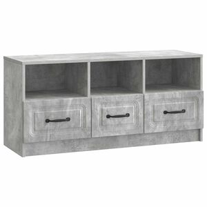 vidaXL Mobile TV con cassetto Grigio Cemento 102 x 34,5 x 47 cm