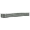 vidaXL Letto Giardino Acciaio Zincato 368x80x36 cm Grigio