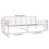 vidaXL Dormeuse Bianca in Legno Massello di Pino 90x200 cm
