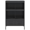 vidaXL Credenza Nera 68x39x101,5 cm in Acciaio