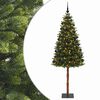 vidaXL Albero di Natale Artificiale con Palline 180 cm 300 LED