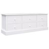vidaXL Mobile Porta TV Bianco 108x30x40 cm in Legno di Paulonia