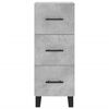 vidaXL Credenza Grigio Cemento 34,5x34x90 cm in Legno Multistrato