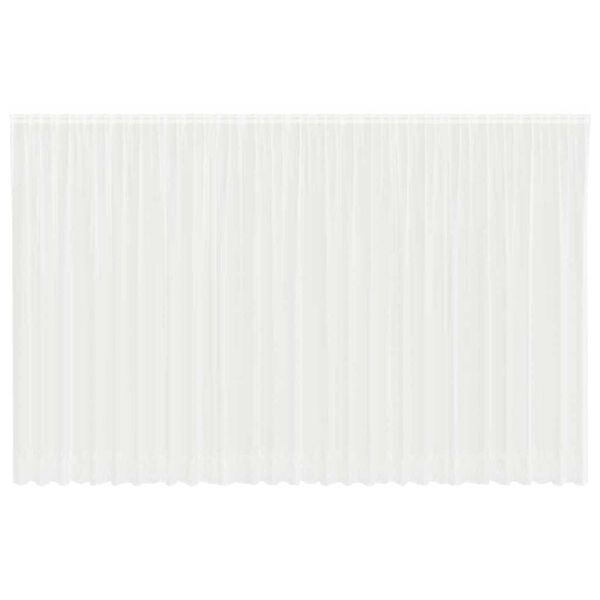 vidaXL Tenda in Pizzo con tende Floreale Bianco 260x750cm Poliestere