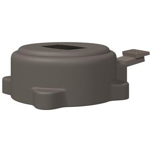 vidaXL Base per ombrellone Argento 23 x 14 x 6 cm