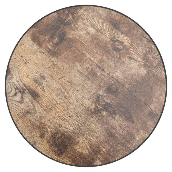 vidaXL Tavolino Nero e Giallo &Oslash;35 cm in MDF