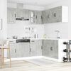 vidaXL Set Mobili da Cucina 11 pz Kalmar Grigio Cemento in Truciolato
