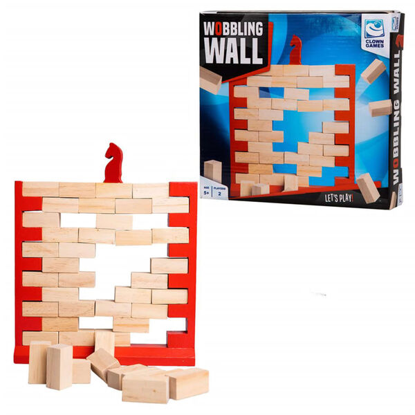 Clown Games Gioco Wobbling Wall in Legno