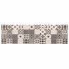 vidaXL Tappeto da Cucina Mosaico grigio 150 x 45 cm 100% Poliammide