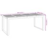 vidaXL Set Pranzo da Giardino 7 pz Legno Massello di Acacia e Metallo
