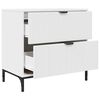 vidaXL Comodino Bianco 63.5 x 36 x 61 cm Legno multistrato