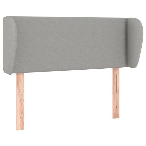 vidaXL Testiera ad Orecchio Grigio Chiaro 83x23x78/88 cm in Tessuto