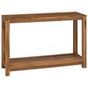 vidaXL Tavolo consolle Naturale 110 x 35 x 75 cm Legno di teak solido