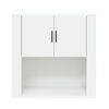 vidaXL Mobile a Parete Bianco 80x33x80 cm in Legno Multistrato