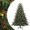 vidaXL Albero di Natale artificiale con 300 LED Verde 240 cm