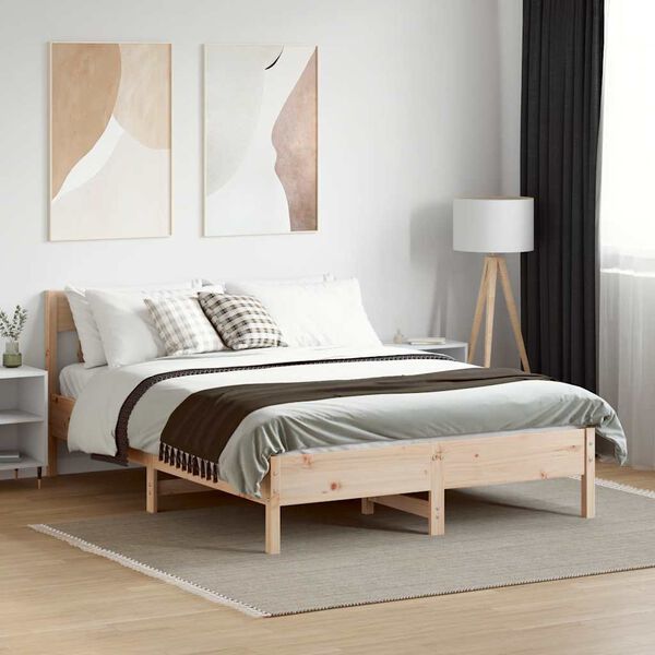 vidaXL Letto senza Materasso 120x200 cm in Legno Massello di Pino