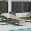 vidaXL Lettino Prendisole con Cuscini Beige 55x200x44 cm in Polyrattan