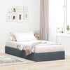 vidaXL Letto con Contenitore Grigio scuro 100 x 200 cm Velluto