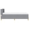 vidaXL <strong>Letto a Molle< / strong> Grigio chiaro 80 x 200 cm