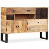 vidaXL Credenza in Legno Massello di Mango 115x30x80 cm