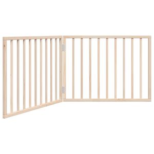 vidaXL Cancelletto per cani pieghevole 2 pannelli 160 cm in legno di pioppo