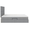 vidaXL Letto con testiera Grigio chiaro 180 x 200 cm Tessuto
