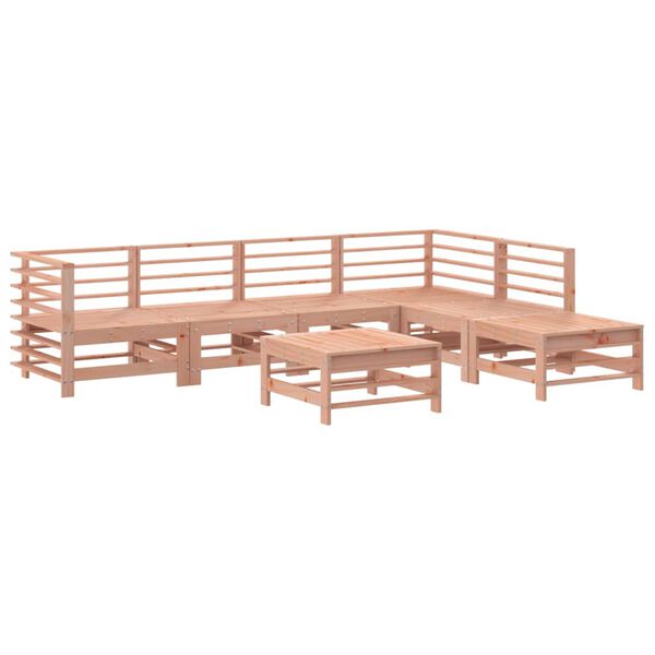vidaXL Set Salotto da Giardino 7 pz in Legno Massello di Douglas