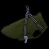 vidaXL Cappotto Cani Imbracatura Impermeabile Riflettente Verde L44