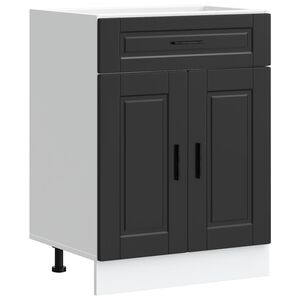 vidaXL Base da Cucina Porto Nero in Legno Multistrato