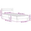 vidaXL Struttura del letto Rovere artigianale 98.5 x 200 cm