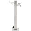 vidaXL Fontanella a Colonna in Acciaio Inossidabile Quadrata 65 cm