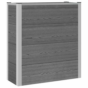vidaXL Letto rialzato da giardino Grigio 75 x 30 x 82 cm
