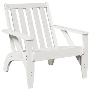 vidaXL Sedia Adirondack da Giardino Bianca Legno Massello di Pino
