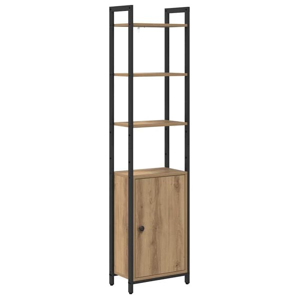 vidaXL Armadio per Libri Rovere artigianale 40 x 24 x 161 cm