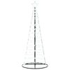 vidaXL Albero di Natale a LED 200 LED Bianco Freddo 180 cm