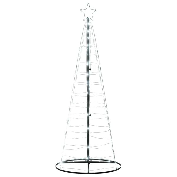 vidaXL Albero di Natale a LED 200 LED Bianco Freddo 180 cm