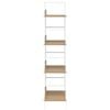 vidaXL Scaffale Libri 4 Ripiani Rovere 60x27,6x124,5 Legno Multistrato