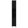 vidaXL Set di mobili per il bagno 3 pcs Rovere Nero 30 x 30 x 190 cm